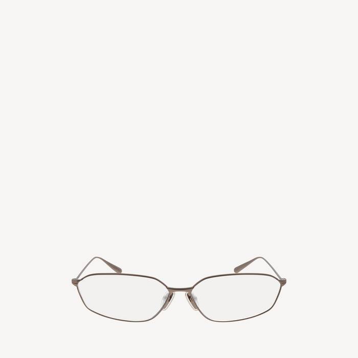 Lunettes De Soleil Editorial Oval in Argent | Balenciaga Luxembourg FR - Image 1