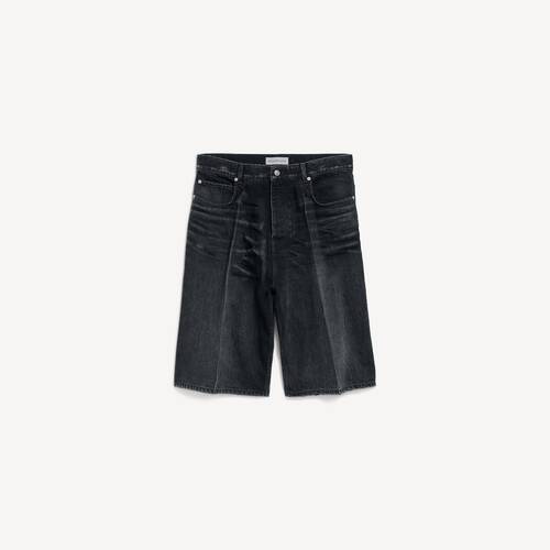 denim stay press shorts