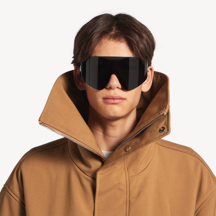 Midnight Mask Sunglasses in Black | Balenciaga United States EN - Image 2