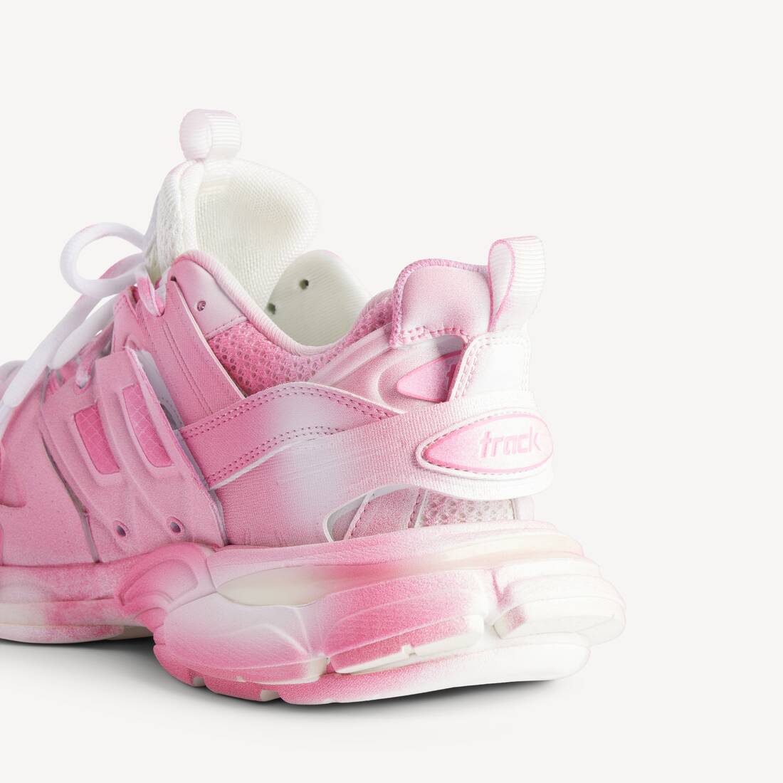 Zapatillas Track Stencil Logo para Mujer en Rosa/blanco | Balenciaga Espa&ntilde;a ES - Image 3