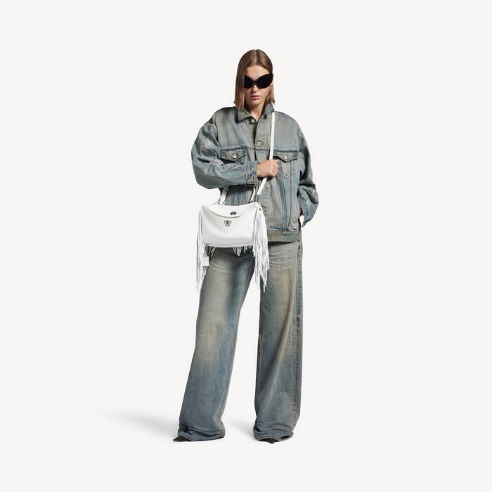 Women's Rodeo Handbag Small  in White - Women | Balenciaga Ireland EN - Image 3