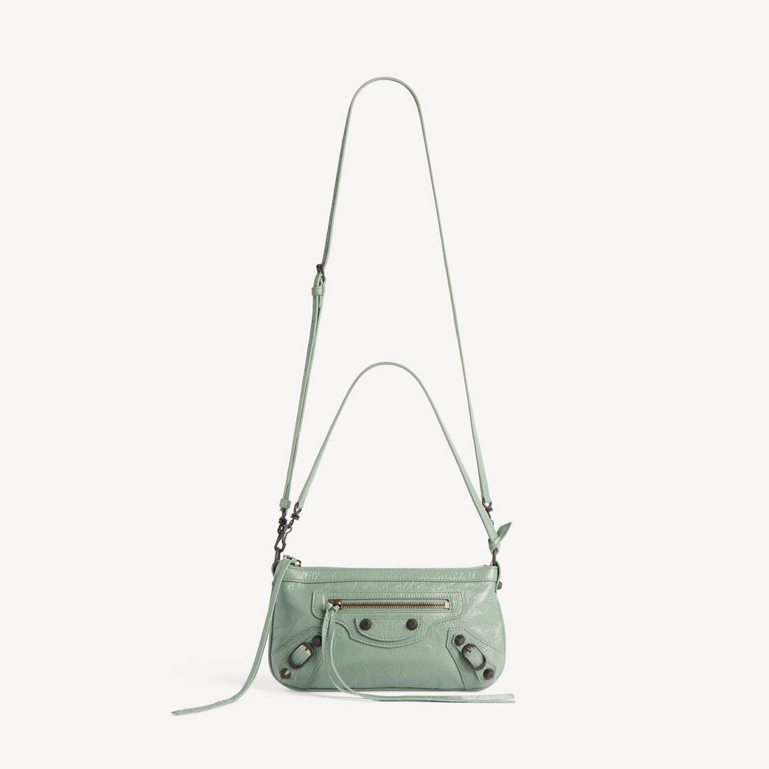 Women's Le City Pouch On Strap in Heritage Green | Balenciaga Australia EN - Image 4