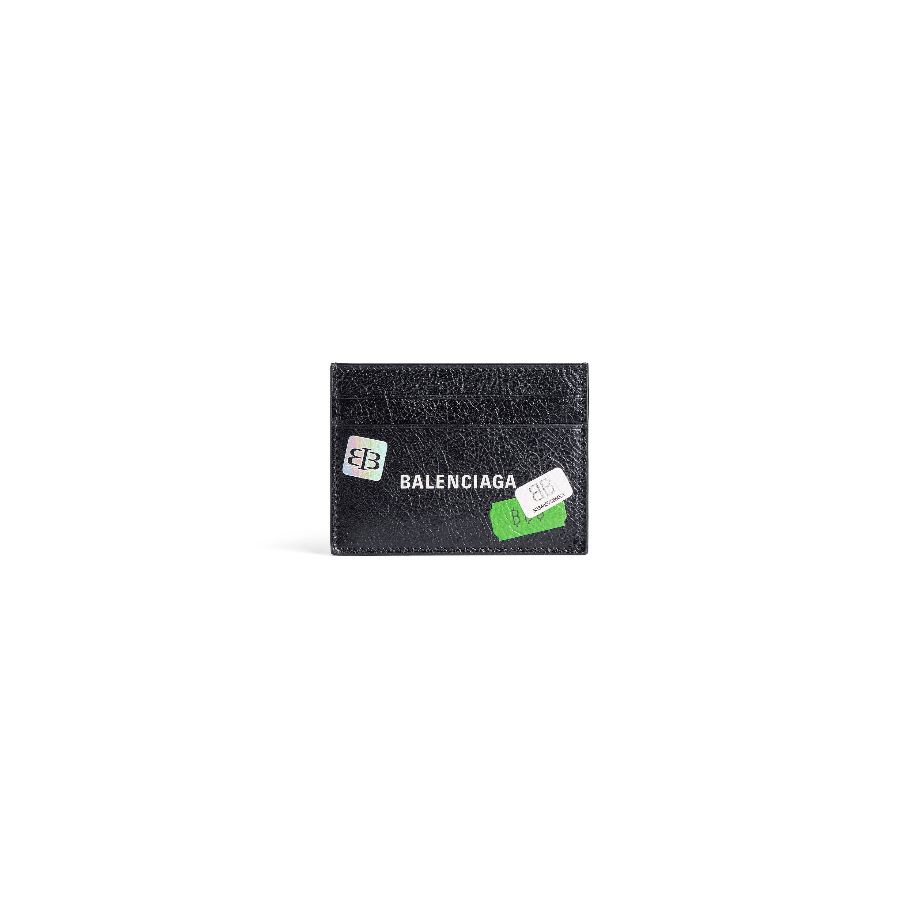 Men's Cash Card Holder in Black/multicolor