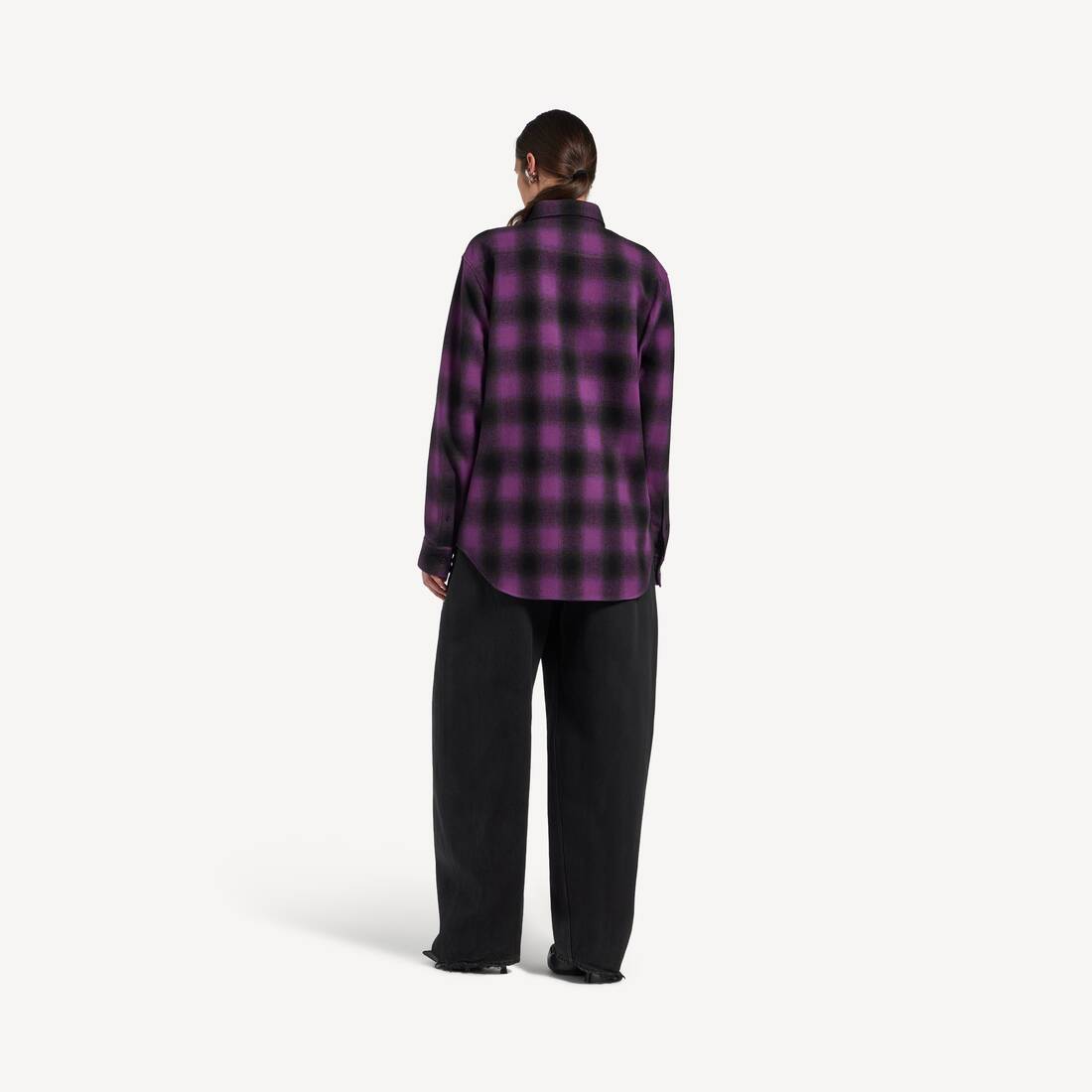 ブラック/バイオレット の ウィメンズ フランネルシャツ | Balenciaga 日本 JA - Image 4