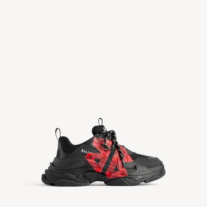 Sneaker Triple&nbsp;s pour Femme en Noir/rouge - Femme | Balenciaga Belgique FR - Image 1