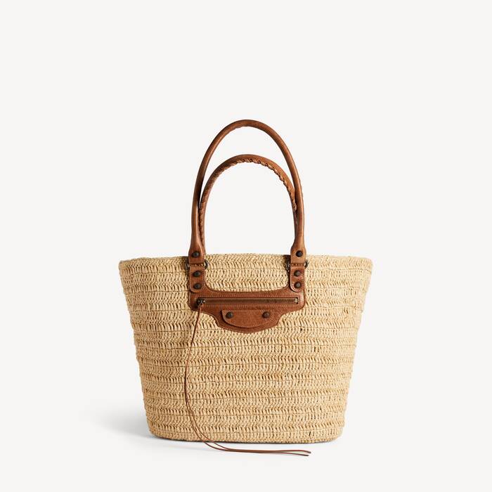 Women's Le City Basket Medium in Natural/camel - Women | Balenciaga United Kingdom EN - Image 1