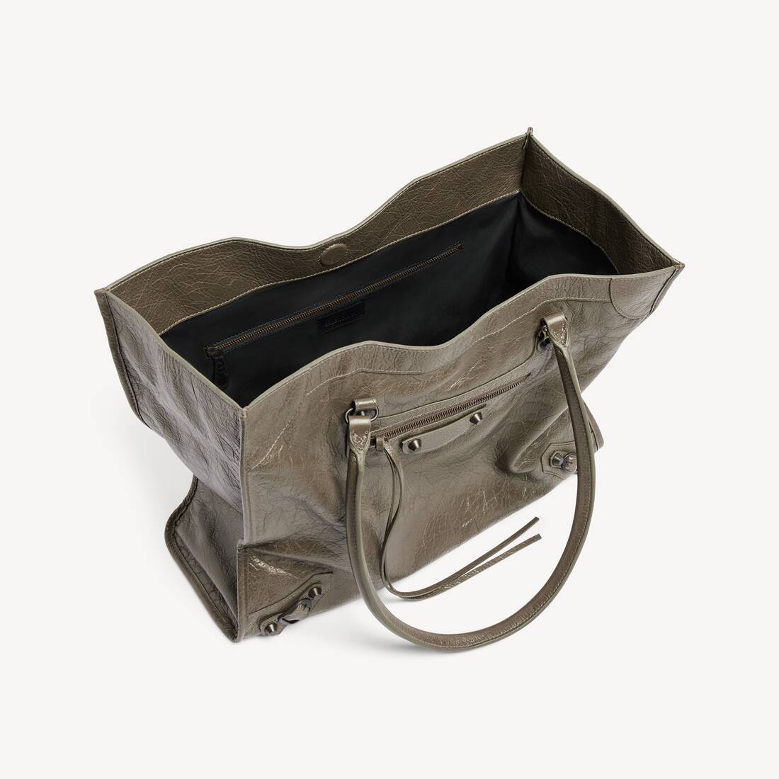Women's Le City Tote Bag Medium in Army Green | Balenciaga Norway EN - Image 4