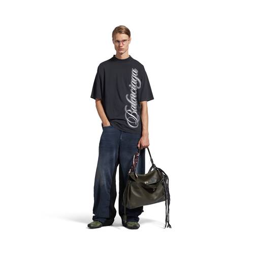 cursive t-shirt mittlere passform
