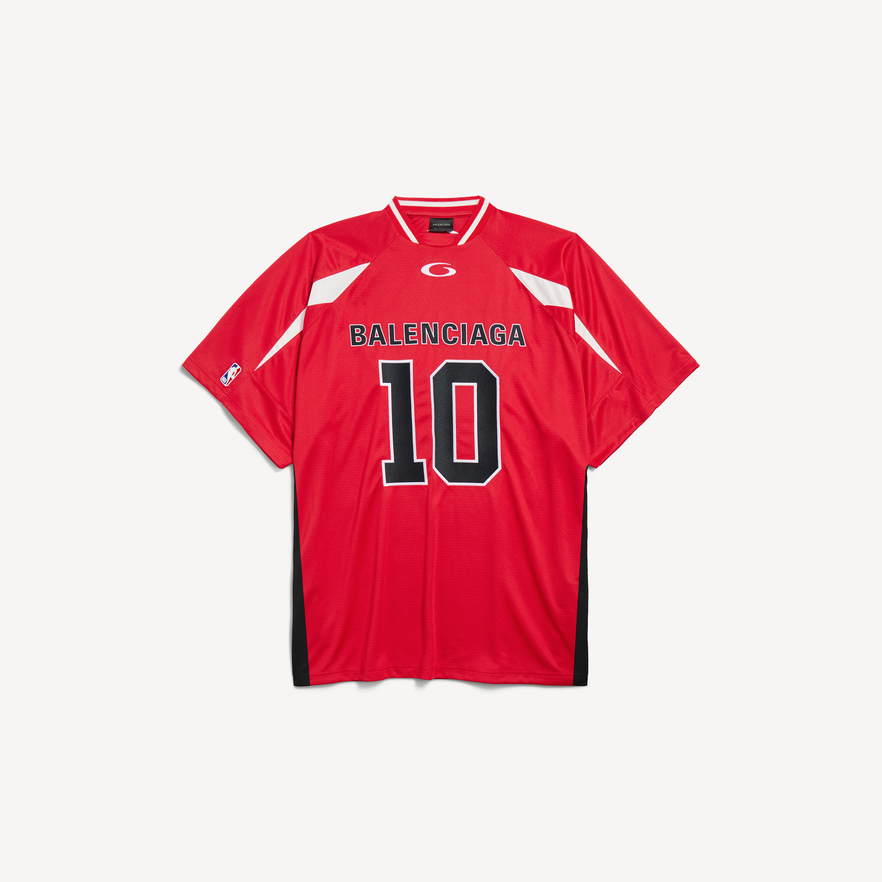 Men's Balenciaga | Nba Collaboration Oversized T-shirt in Red