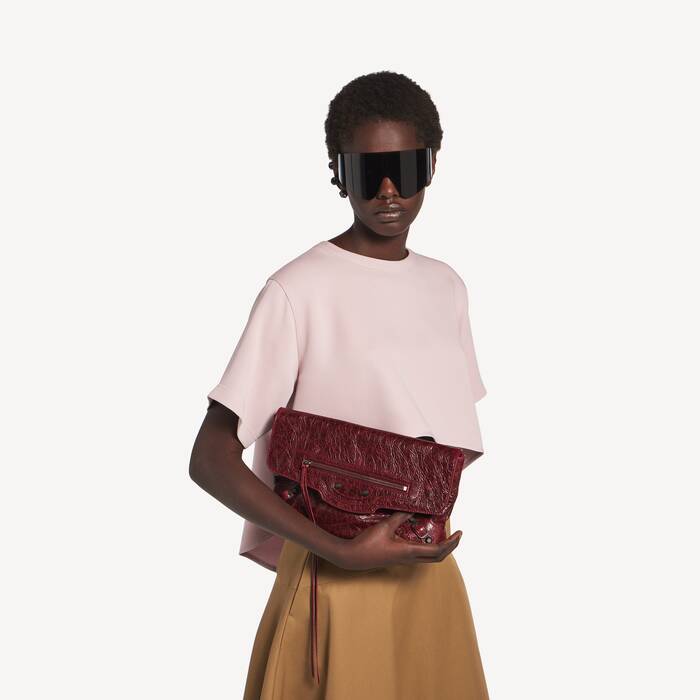 Women's Le City Clutch in Berry Red - Women | Balenciaga United States EN - Image 2