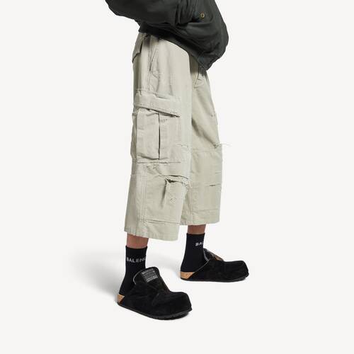 pantaloni cargo cropped