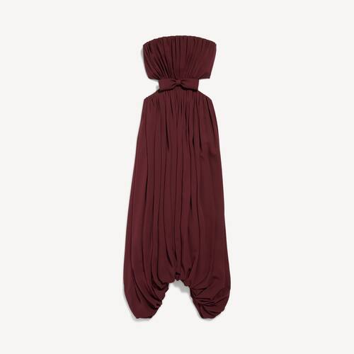 bustier draped dress