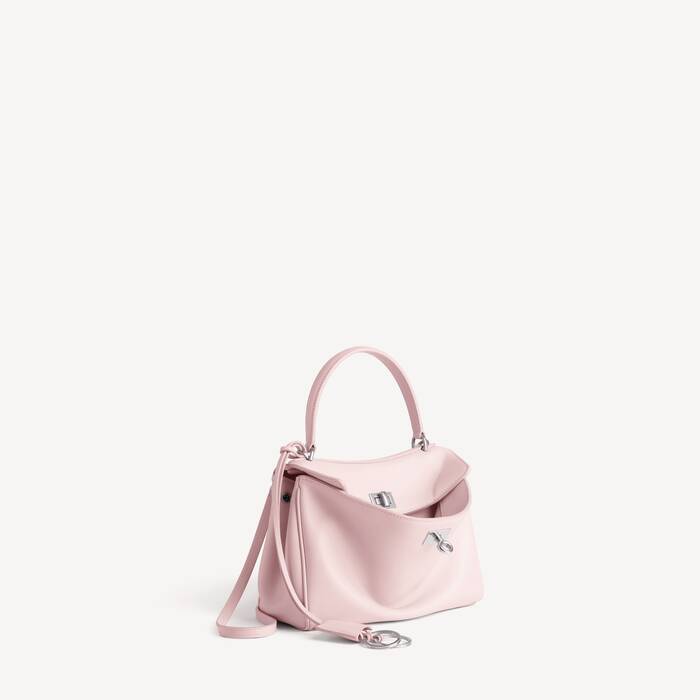 Sac &Agrave; Main Rodeo Mini  pour Femme en Rose Su&eacute;d&eacute; - Femme | Balenciaga Suisse FR - Image 2