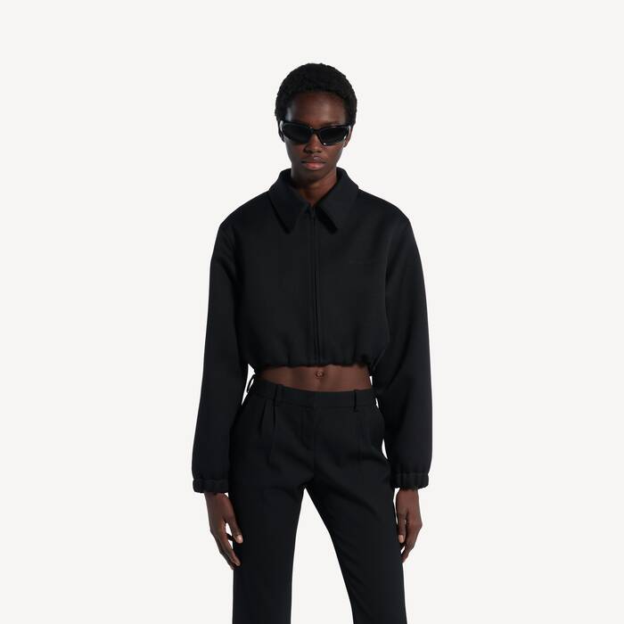 ブラック の ウィメンズ クロップド Blouson - ウィメンズ | Balenciaga 日本 JA - Image 1