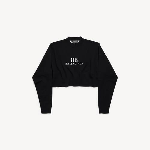 cropped crewneck