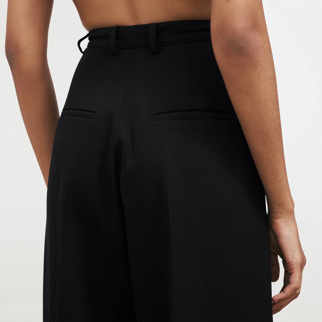 Women's Wide Pants in Black | Balenciaga United States EN - Image 4