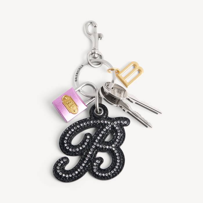 Charm/porte-cl&eacute;s Qixi Cristal B pour Femme en Multicolore - Femme | Balenciaga Belgique FR - Image 1