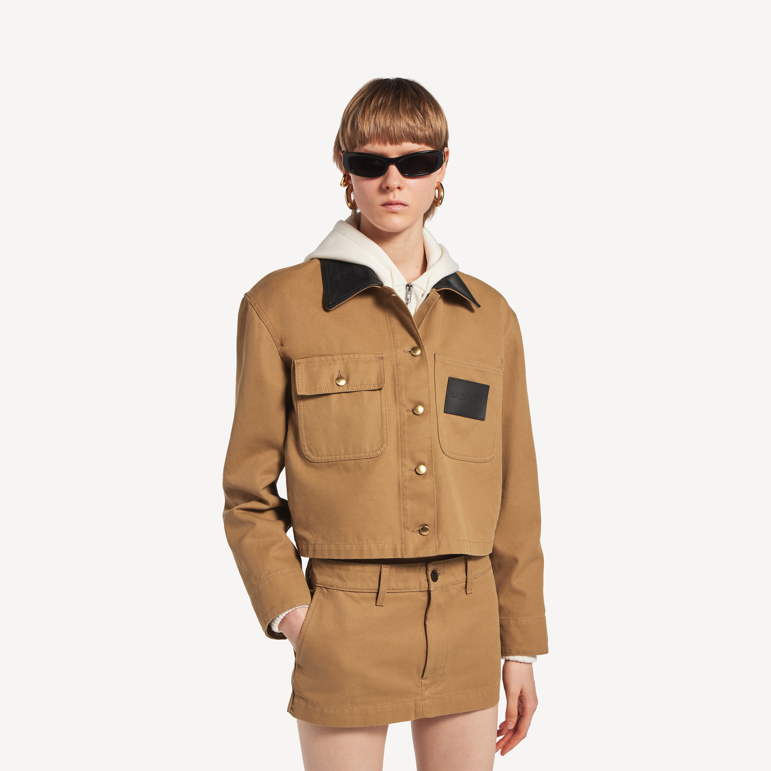 Balenciaga 크롭 워크웨어 재킷