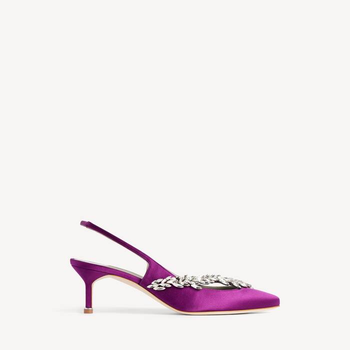 Balenciaga | Manolo Blahnik Zapato Tal&oacute;n Abierto para Mujer en Violeta - Mujer | Balenciaga Espa&ntilde;a ES - Image 1