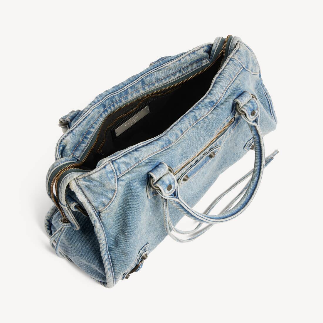 Le City Tasche Mittelgro&szlig; f&uuml;r Damen in Blau | Balenciaga Deutschland DE - Image 5