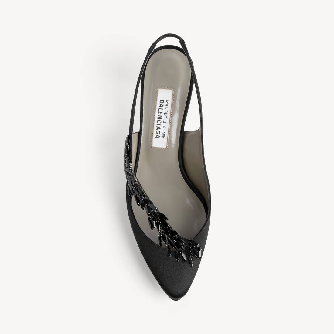 Balenciaga | Manolo Blahnik Zapato Tal&oacute;n Abierto para Mujer en Negro | Balenciaga Espa&ntilde;a ES - Image 4