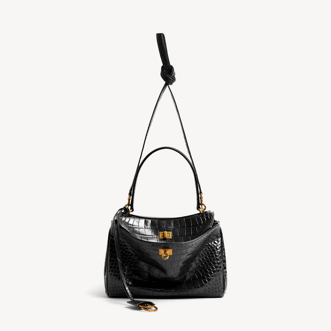 Women's Rodeo Handbag Small in Black | Balenciaga Latvia EN - Image 4