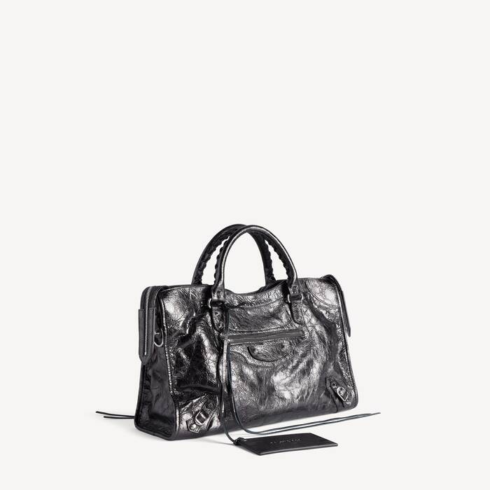 Sac Le City Moyen pour Femme en Gris Acier - Femme | Balenciaga Belgique FR - Image 2