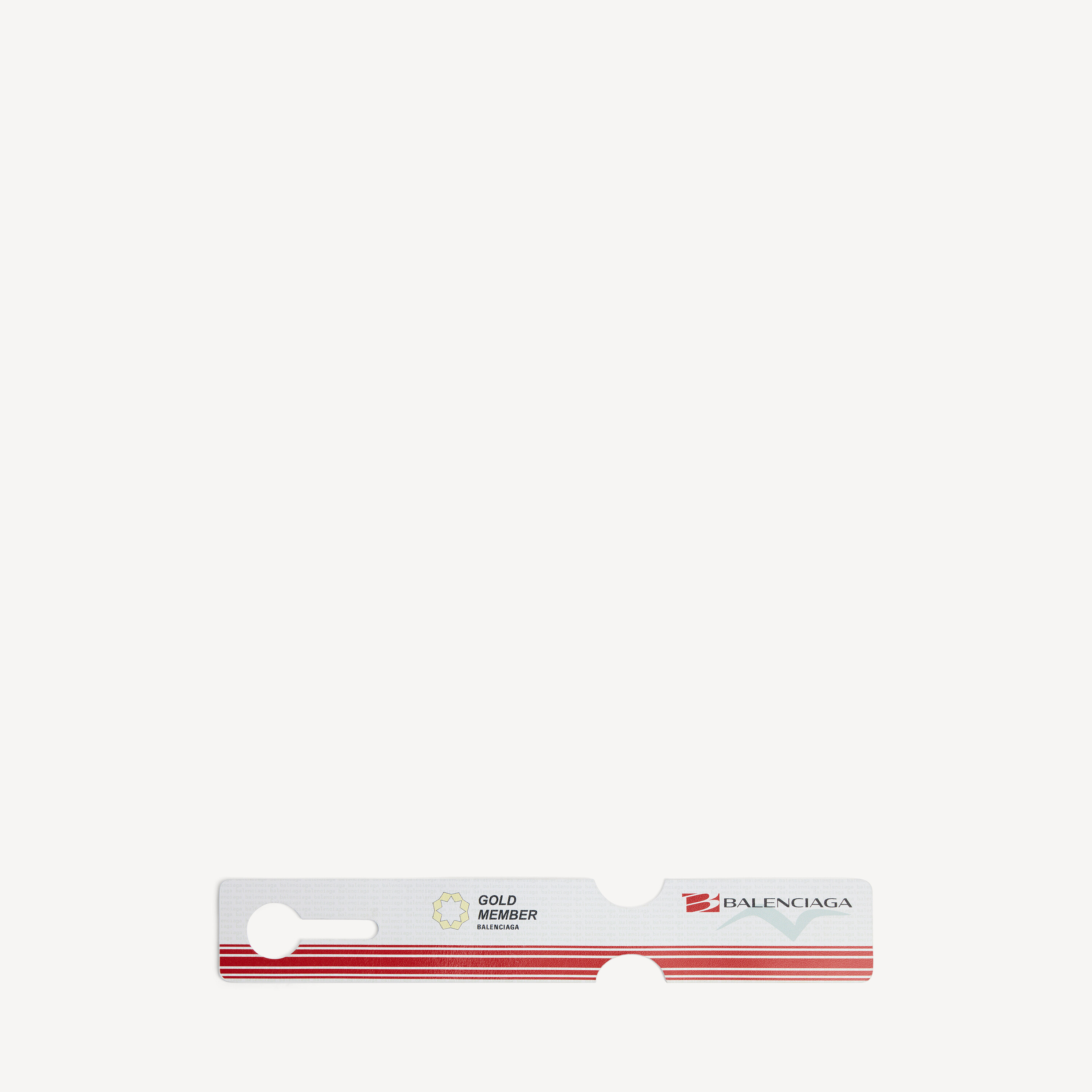 Charm/keychain Luggage Swing in White/red