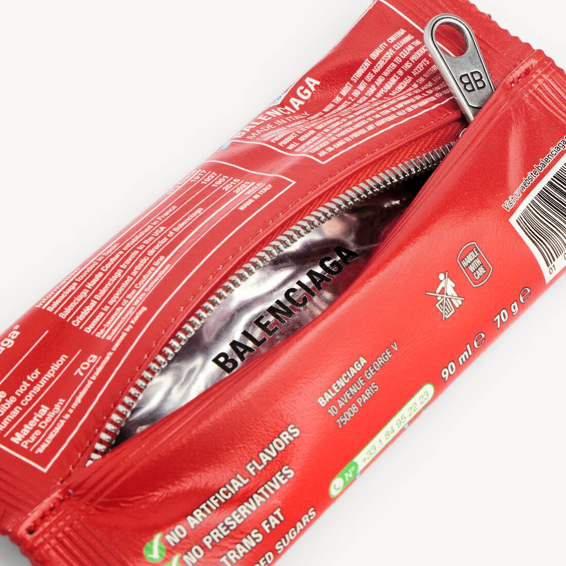 Men's Keychain/charm Snack Pouch in Red | Balenciaga Slovakia (slovak Republic) EN - Image 5
