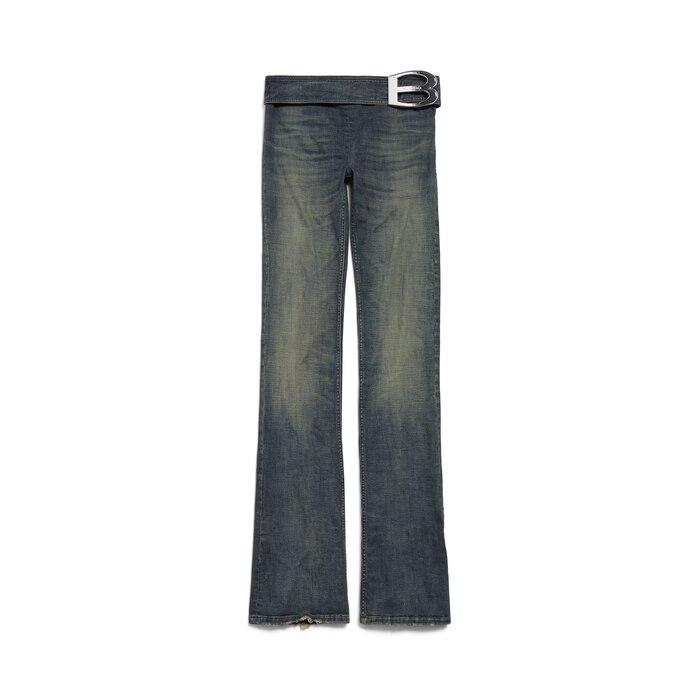 buckle bootcut pants