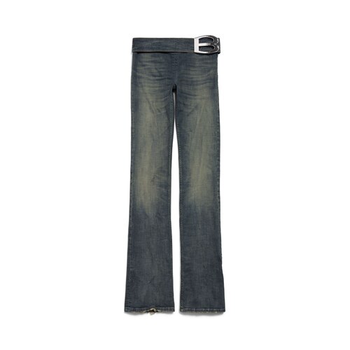 버클 부츠컷 팬츠