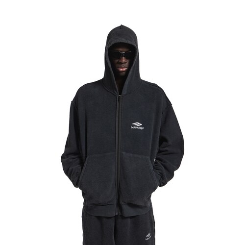 hoodie zippé inside-out 3b sports icon