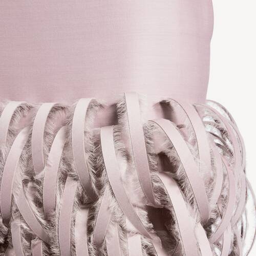 fluffy feathers pencil skirt