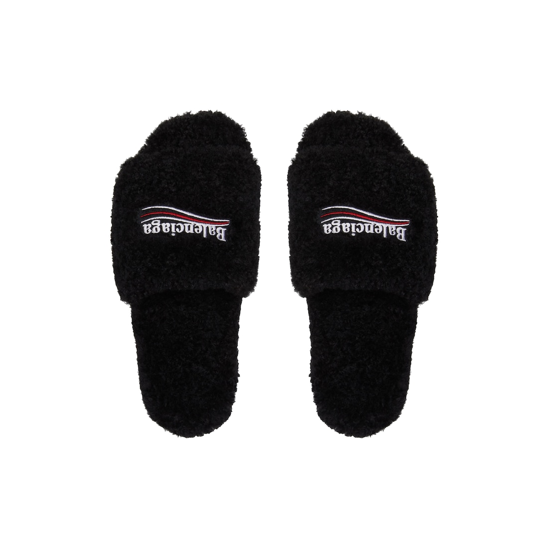 BALENCIAGA バレンシアガ Furry Slide サンダル ロゴ BALENCIAGA バレンシアガ イタリア製 ファーリースライド