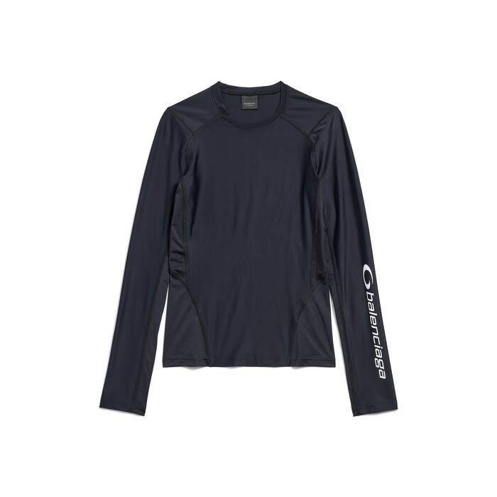 top de manga larga ajustado