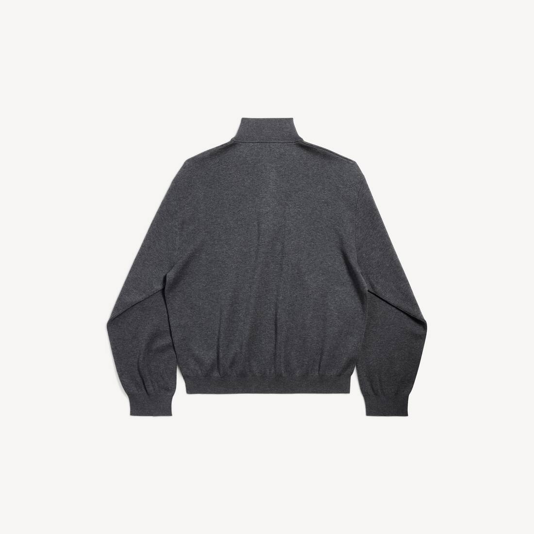 Men's Half-zip Sweater in Grey | Balenciaga United Kingdom EN - Image 2