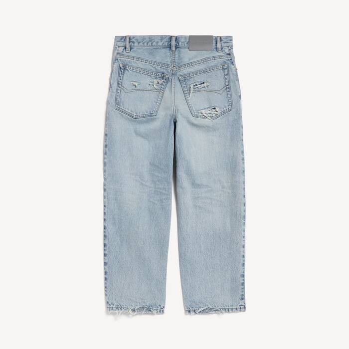 Jackie Caprihose f&uuml;r Damen in Bleach Light Bleu - Damen | Balenciaga Deutschland DE - Image 2