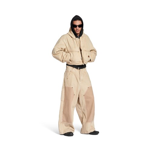 cropped workwear kapuzenjacke