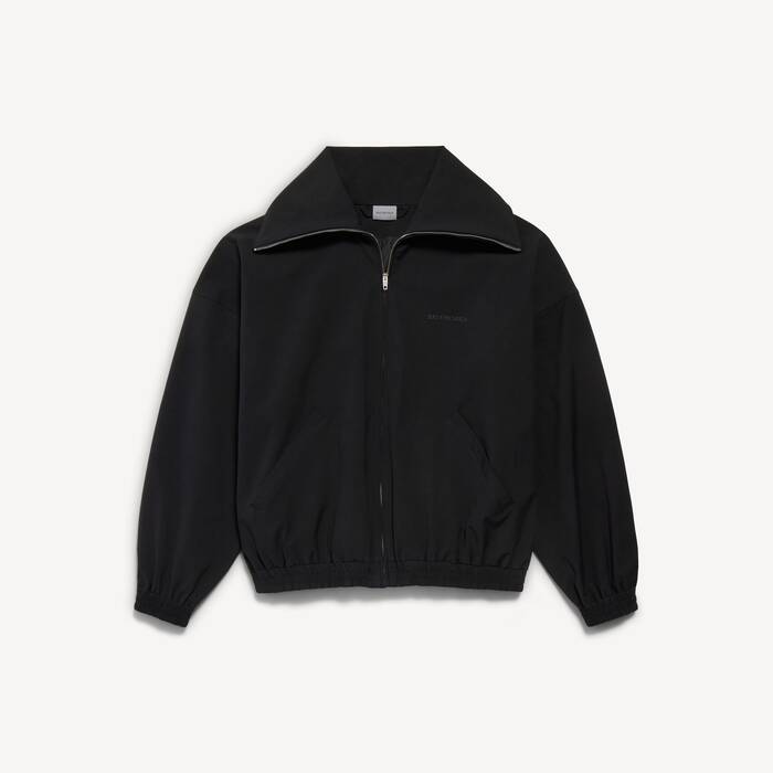 Veste En Jersey Zipp&eacute;e pour Homme en Noir - Homme | Balenciaga Belgique FR - Image 2