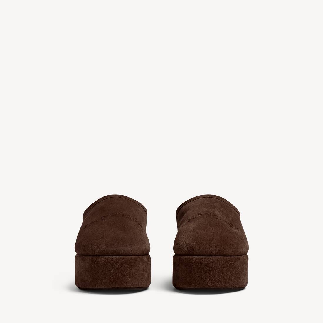 Women's Alaska Soft Platform Mule in Light Espresso | Balenciaga United States EN - Image 3