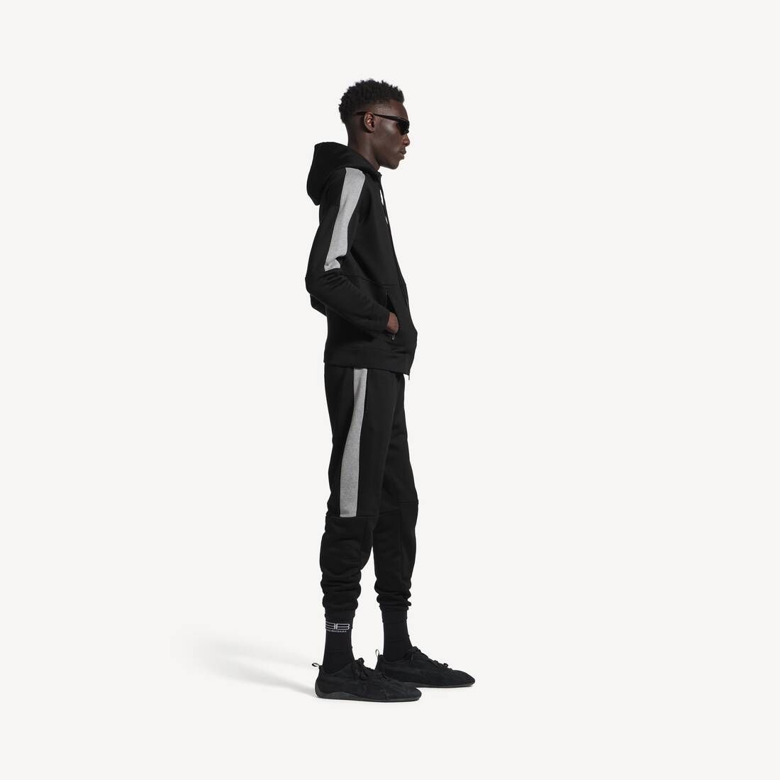 Balenciaga I Puma Fitted Tracksuit Pants in Black/dark Heather Grey | Balenciaga Hungary EN - Image 3