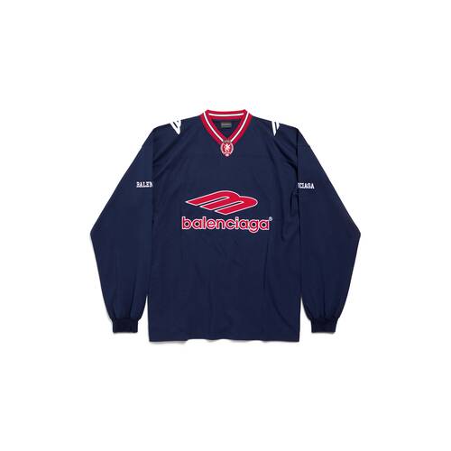 3b football ロングスリーブ vネック tシャツ