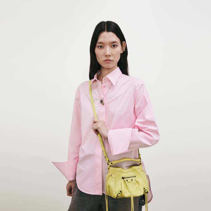 Bolso Cubo Le City Nano para Mujer en Limonada - Mujer | Balenciaga Espa&ntilde;a ES - Image 2