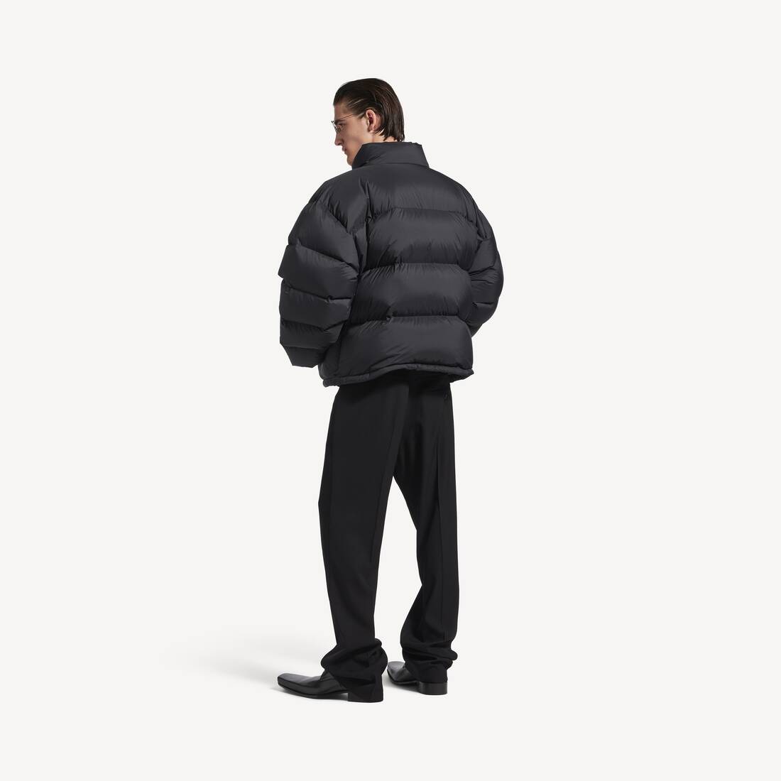 Men's Standard Puffer in Black | Balenciaga United States EN - Image 4