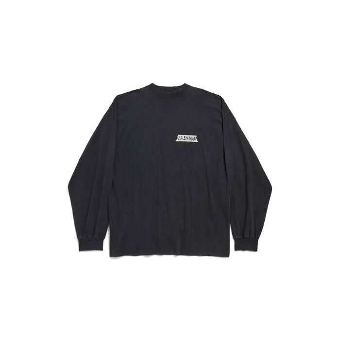 masking tape long sleeve t-shirt large fit