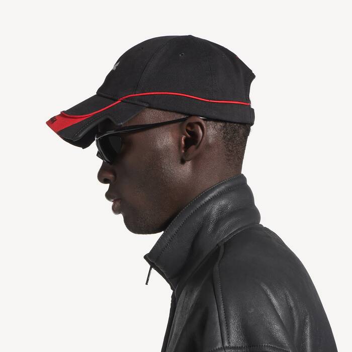 Balenciaga I Puma Cap in Black/red | Balenciaga United Kingdom EN - Image 3