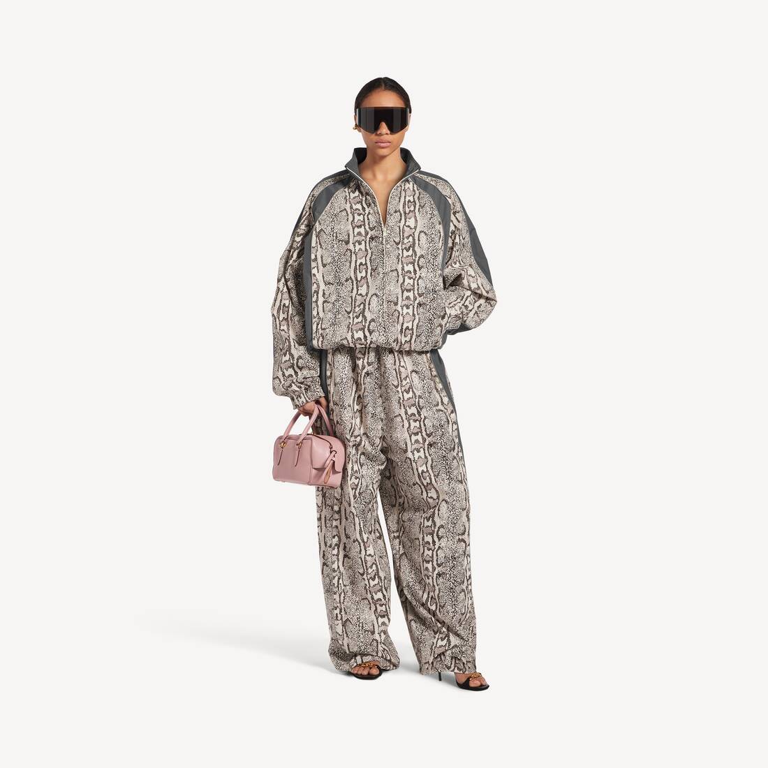 Women's Bodies Tracksuit Jacket in Ivory/brown | Balenciaga Australia EN - Image 2