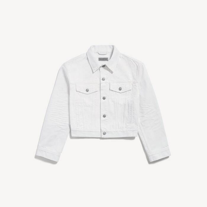 여성 윙스 클래식 박시 재킷 화이트 - 여성 | 발렌시아가 대한민국 KO - Image 2