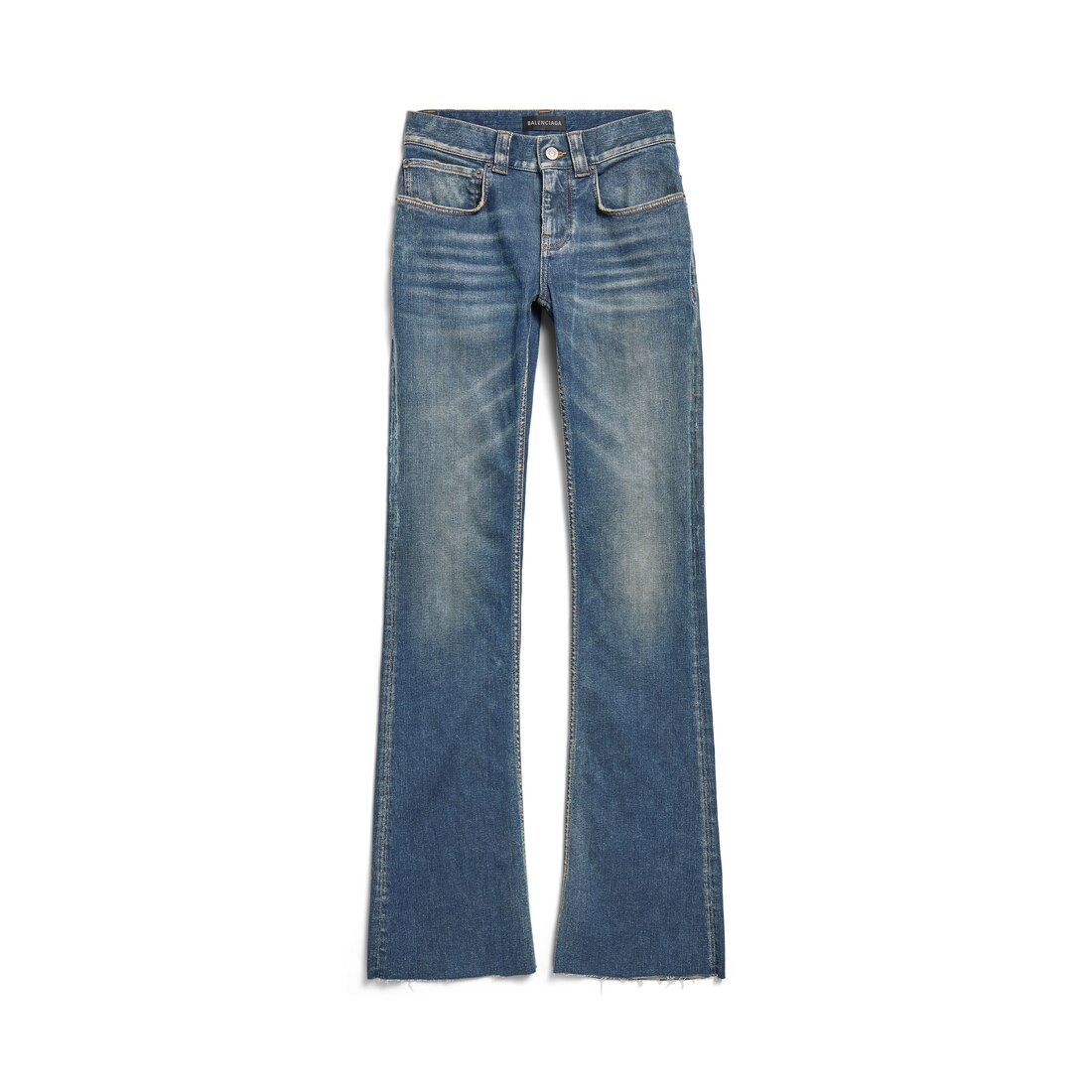 VIPSALE【BALENCIAGA】スリムフィット BOOTCUT パンツ ホワイト の ウィメンズ スリムフィット Bootcut パンツ
