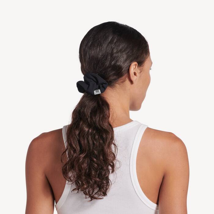Women's Holli Scrunchie in Black - Women | Balenciaga France EN - Image 3